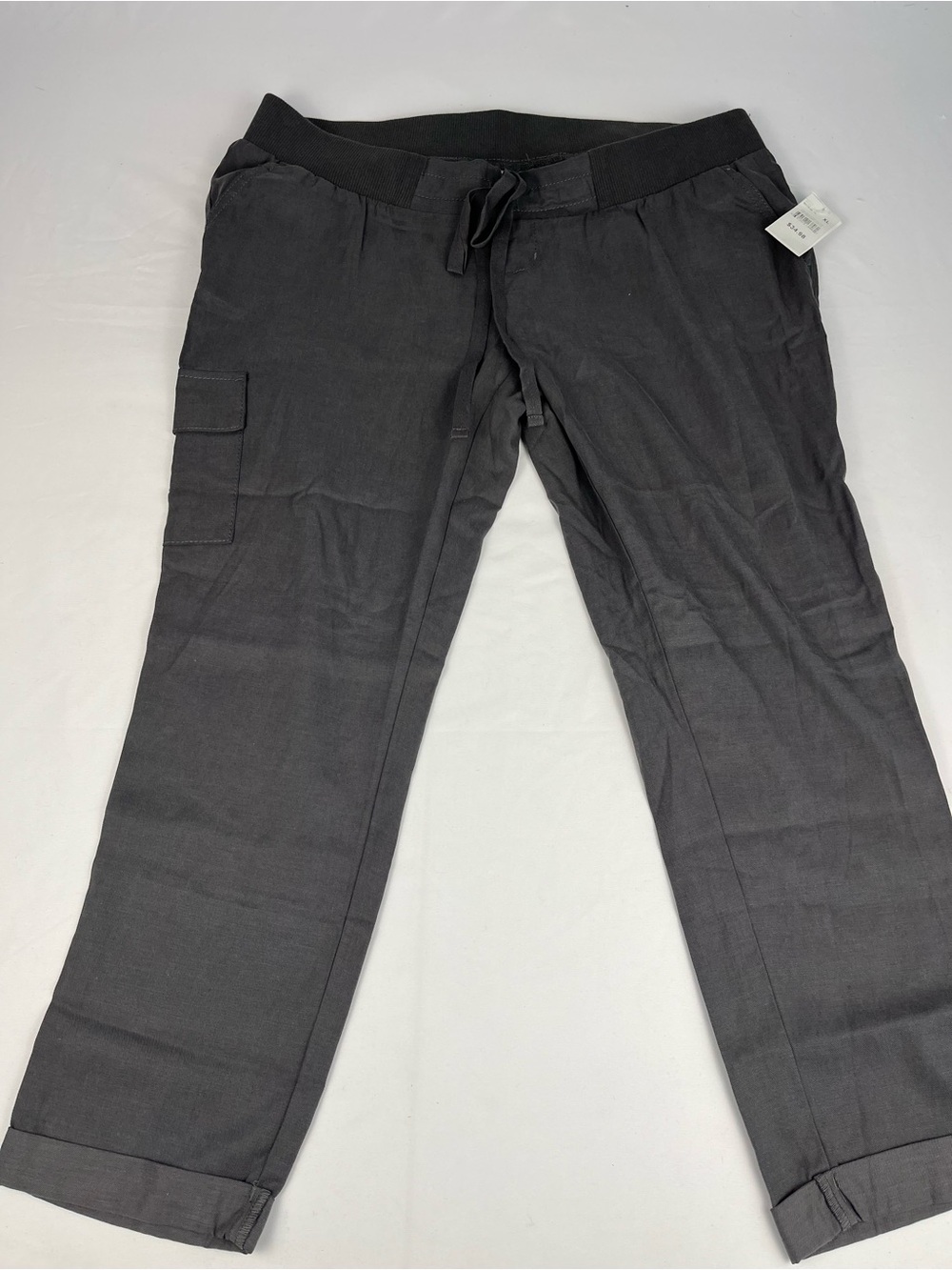 Motherhood Black Drawstring Cargo Maternity Pants